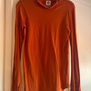 We the Free Rust Orange Turtleneck Top NWOT SMALL